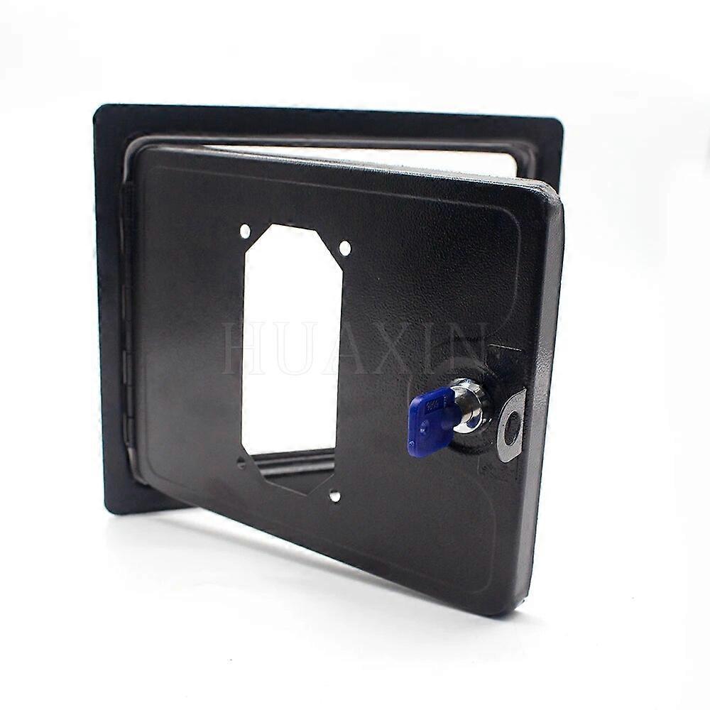 Divertissement Exploité Gaminator Arcade Fer Porte Montée / Bas Swing Machine Mécanisme Accepteur de Pièces Noir Boîte De Caisse Porte Pièces De Bricolage