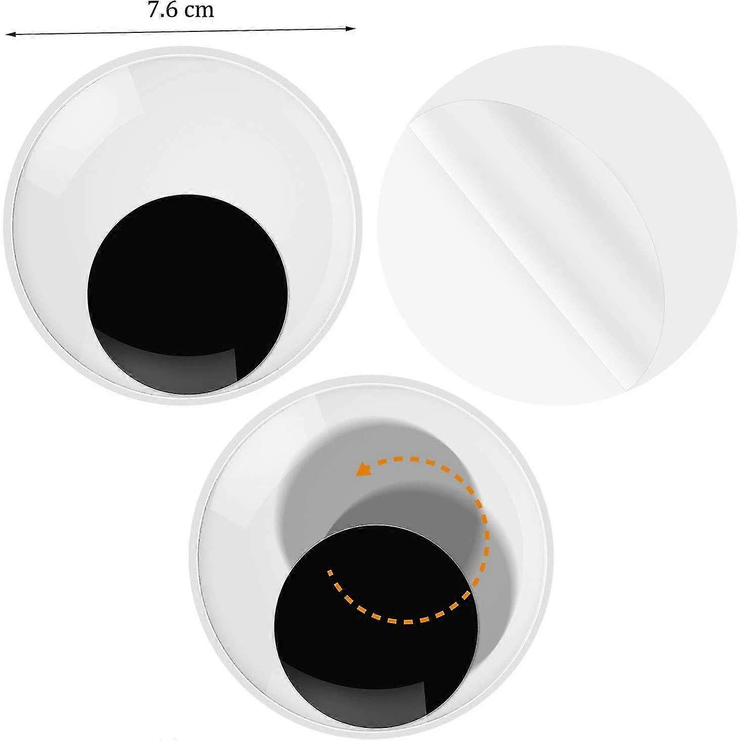 Geviro 2 pezzi giganti occhi Googly Eyes grandi autoadesivi occhi