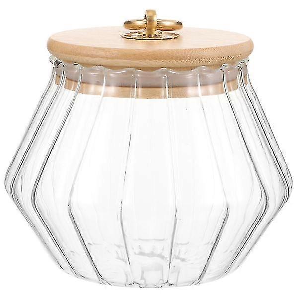 Glass Laundry Powder Canister Glass Detergent Holder Lidded Canister For Laundry Condensate Bead