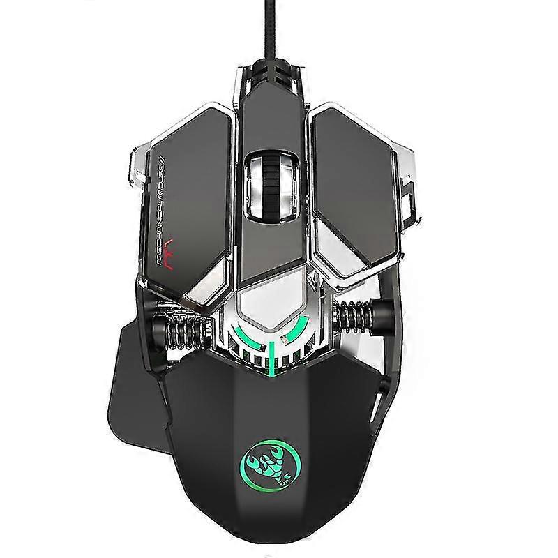 Wired Gaming Mice 6400dpi Programmable Cool Light Sensitive Electronics Accessories For Pc Computer Gaming Cf Lol