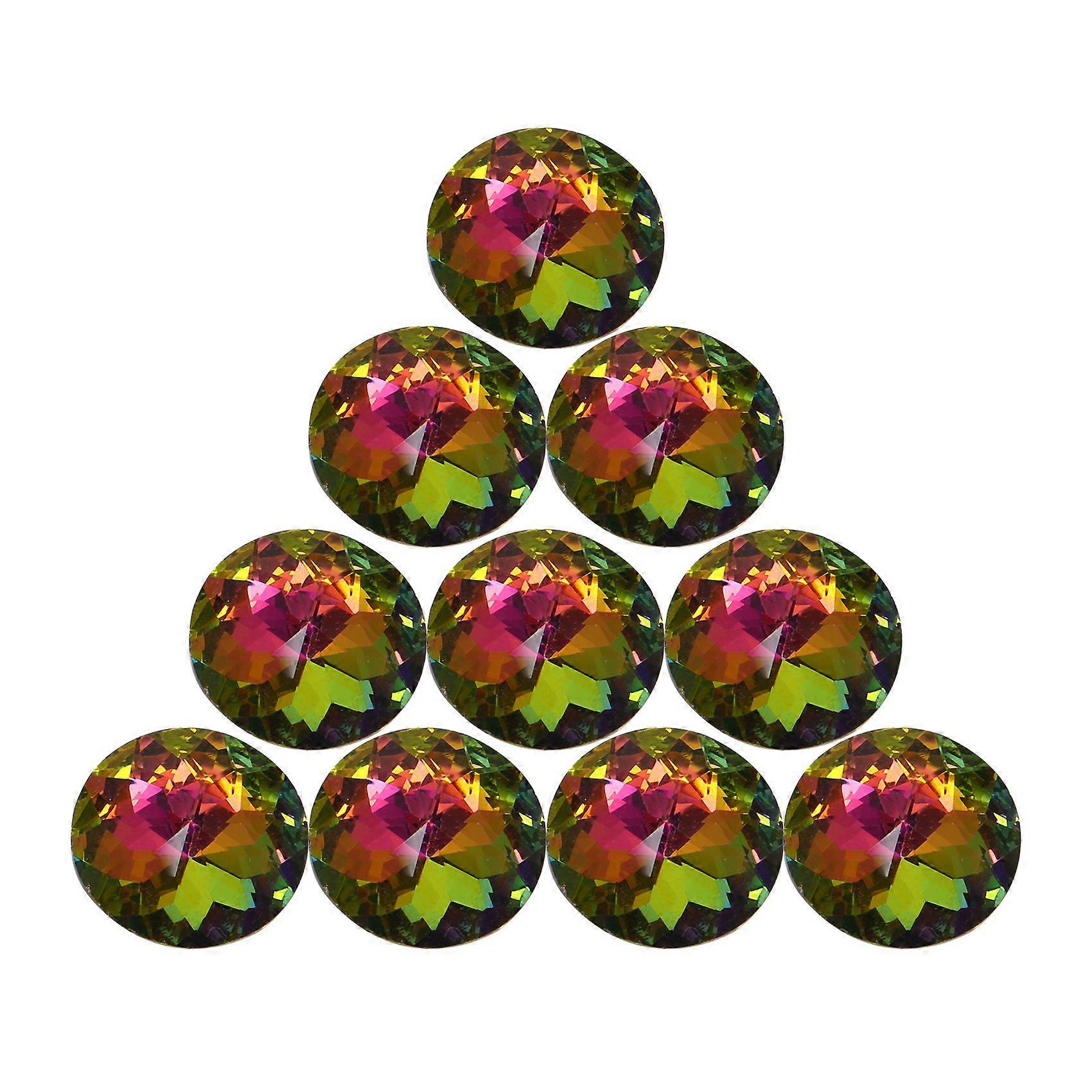 10PCS 30MM Colorful Crystal Knobs Glass Cabinet Knobs Drawer Pulls Handle for Home Cabinet Drawer a