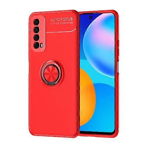 For Huawei P smart 2021 Metal Ring Holder 360 Degree Rotating TPU Case