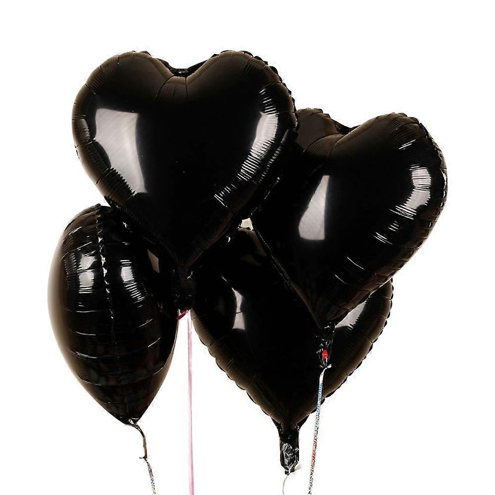 Heart Balloons 25 pcs 18 Inch Foil Heart Balloons Helium Balloons Heart Shape Foil Balloons for Valentines Day, Wedding