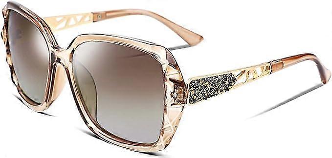 Women's square sunglasses frame tea frame tea piece