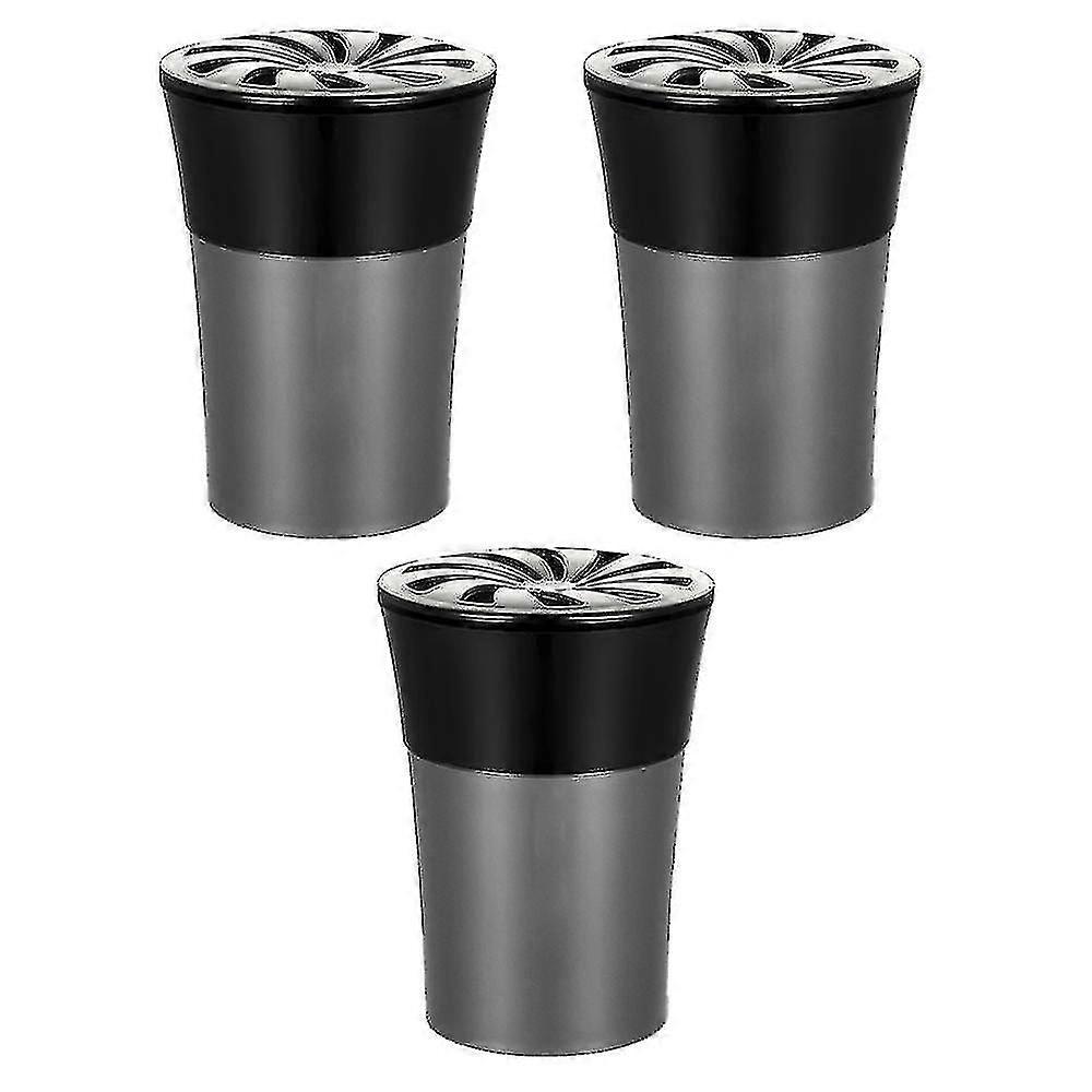 3pcs Silver Car Aromatherapy Fragrance Essential Oil Diffuser