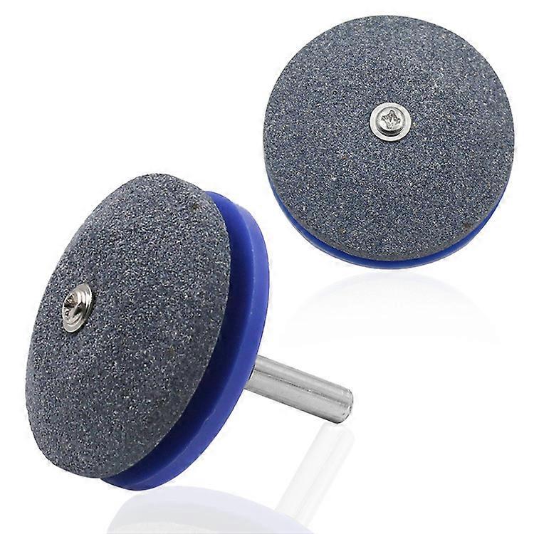 5 Packs Lawn Mower Blade Sharpener Lawn Mower Sharpener for Any Power Drill Hand Drill by (5 pcs Blue)