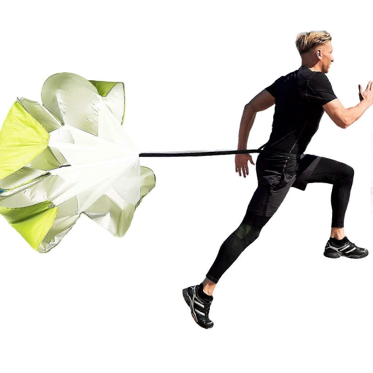 Running Speed Training 56 Zoll Speed Chute mit Tragetasche Widerstand Running Fallschirm für Fußball Fußballtraining Kinder Jugend und Erwachsene