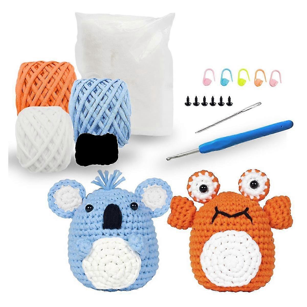 Beginner Crochet Kit, Crochet Kits For Kids And Adults, Crochet Kit For Beginners With Step-by-step Video Tutorials G