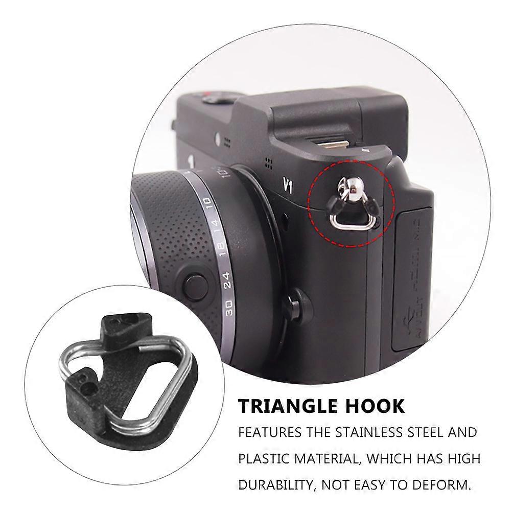 10pcs Camera Clip Triangle Split Ring For Camera Waist Belt Shoulder Strap