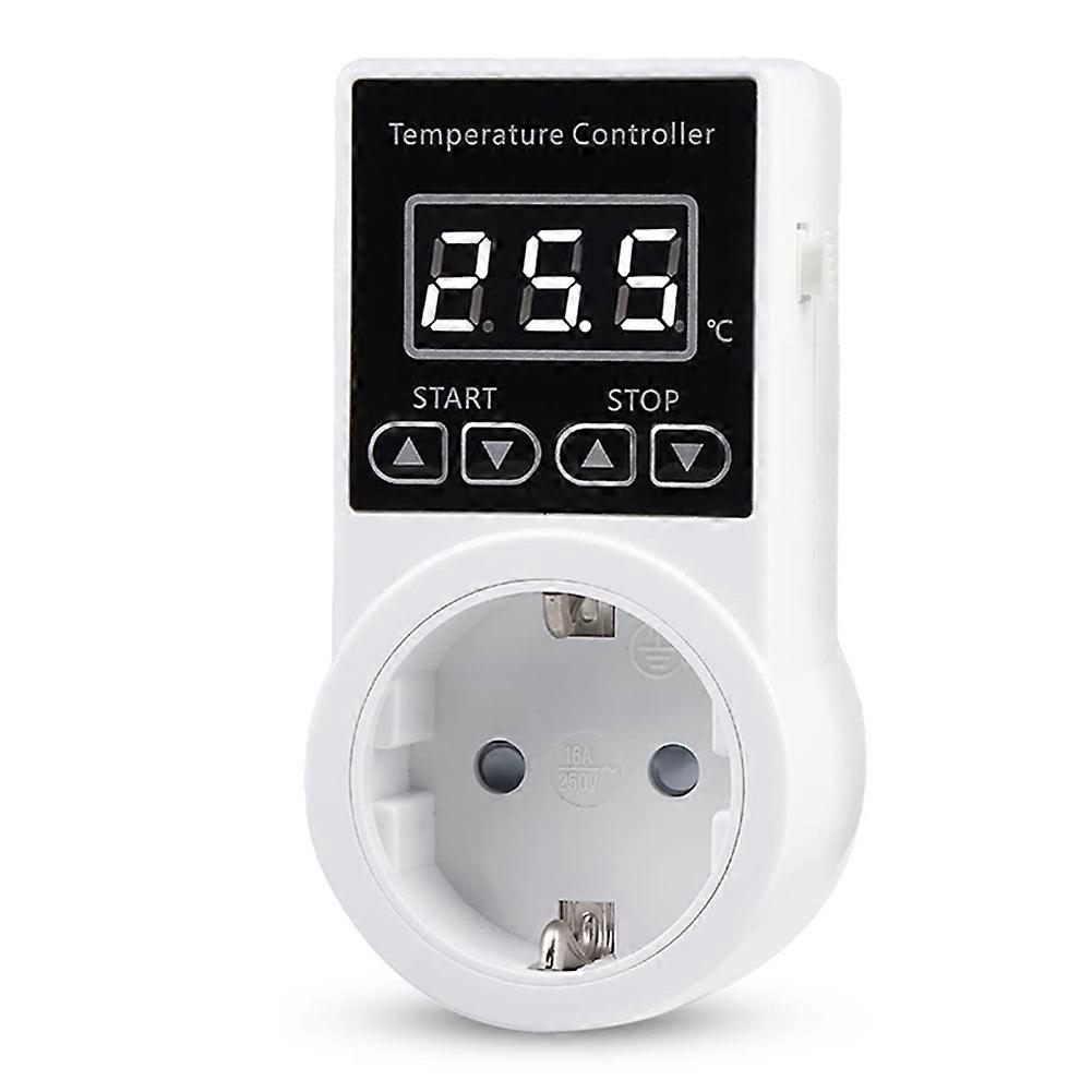 1pcs soquete termostato com sensor, soquete controlador de temperatura digital, impermeável temperatura s