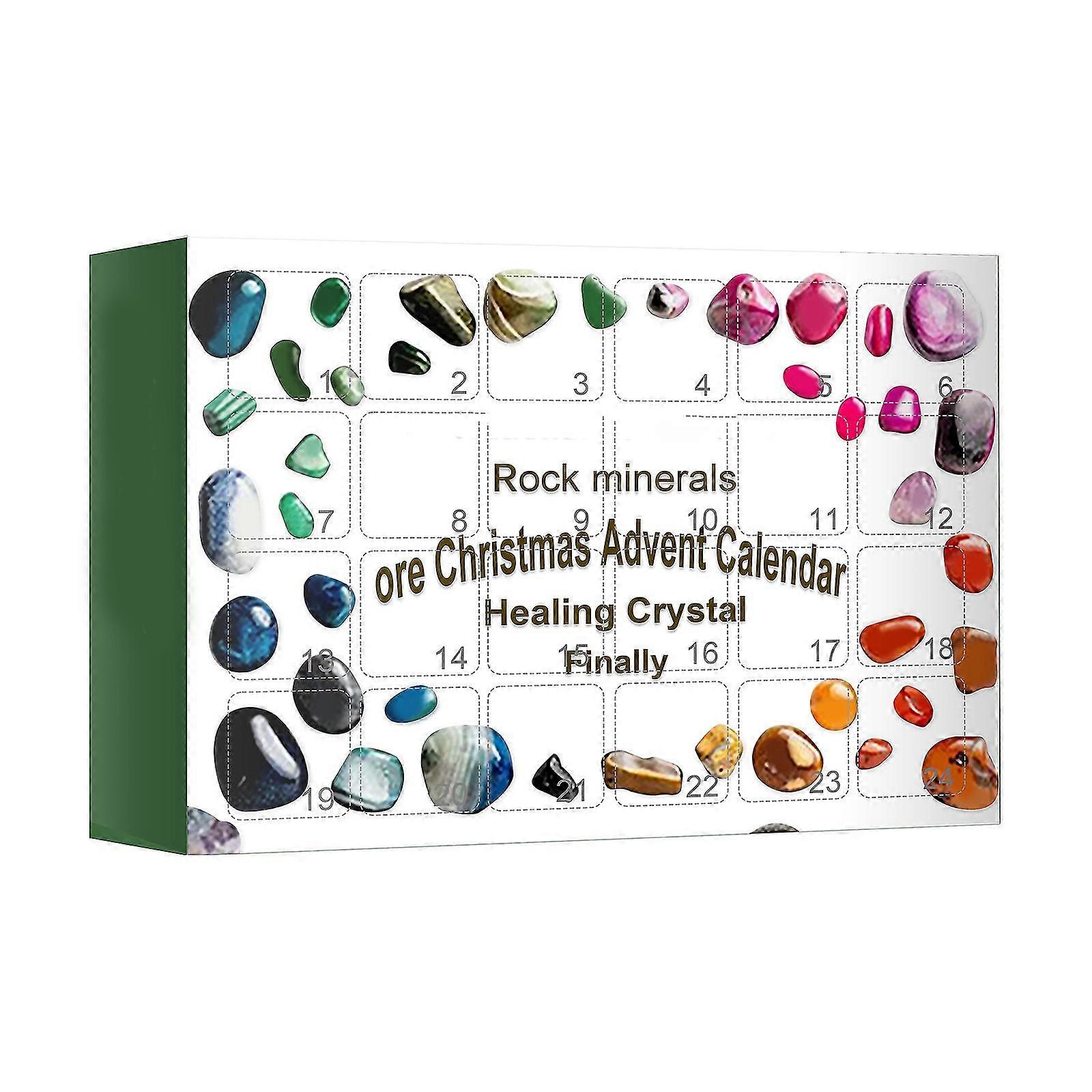 Crystal Advent Calendar Kids With Rock Collections Pebbles Polished Gravel Christmas