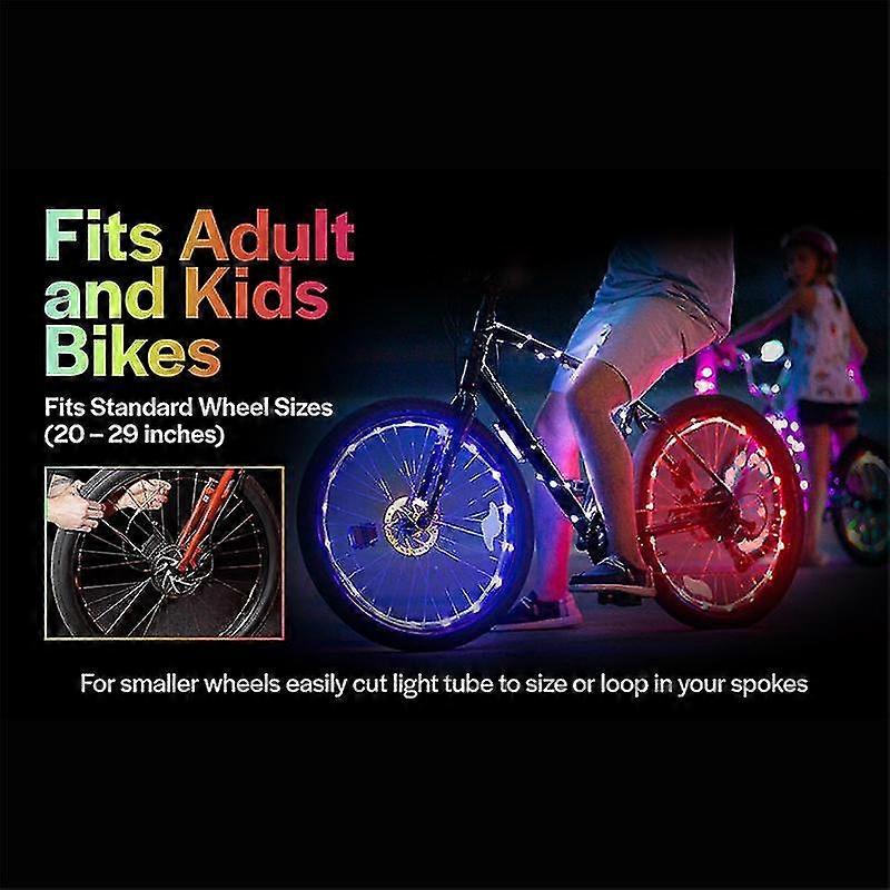 Led Bike Wheel Lights, Bright Colorful Bicycle Light Decoration