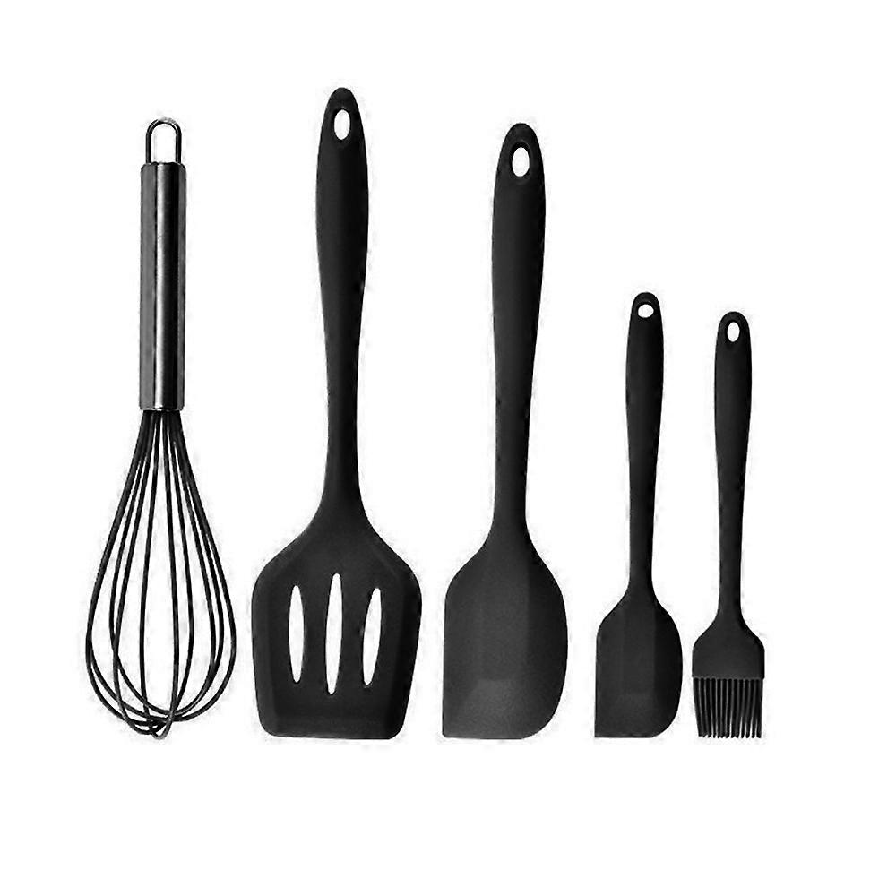 Silicone oil brush scraper leaking shovel egg beater five-piece set