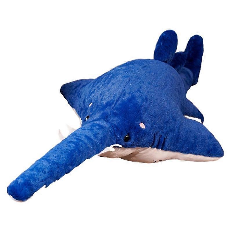 Simulierte Sägezahn-Hai-Puppe Plüschtier Meeresleben Blauhai-Wal-Puppe Stoffpuppe