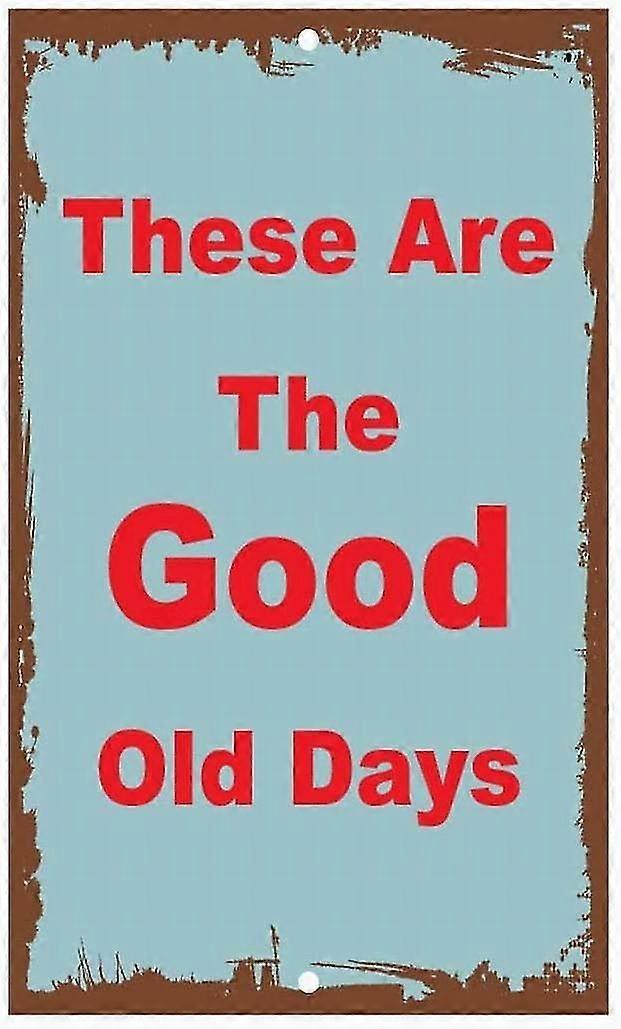 Sinal de segurança 8x12 polegadas OU 12x16 polegadas Estes são os bons velhinhos Aviso Advertência Tin Signs Modo 2483