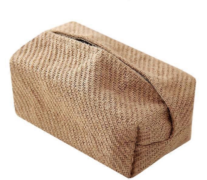 Japanese cotton linen cloth paper towel box simple home stay concave style drawer pure grain