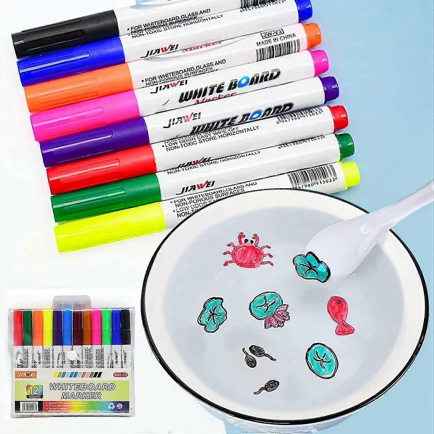 8 Color Magic Water Pen Painting Floating Marker Pen Graffiti Water Floating Pen Can Float In Water