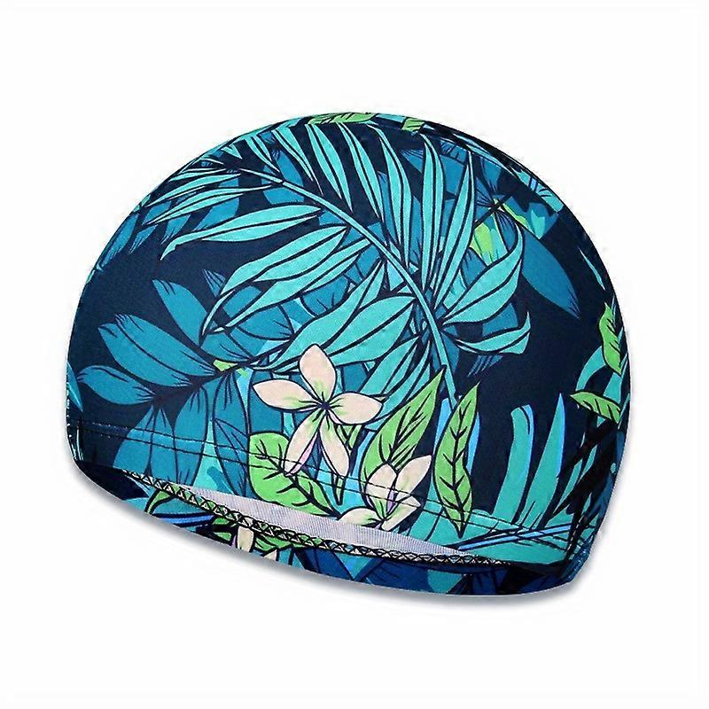 1pc Adult Swim Cap Trendy Printed Quick-drying Swimming Cap For Short And Long Hair Unisex Waterproof Durable Non-Slip Pool Hat Men Women
