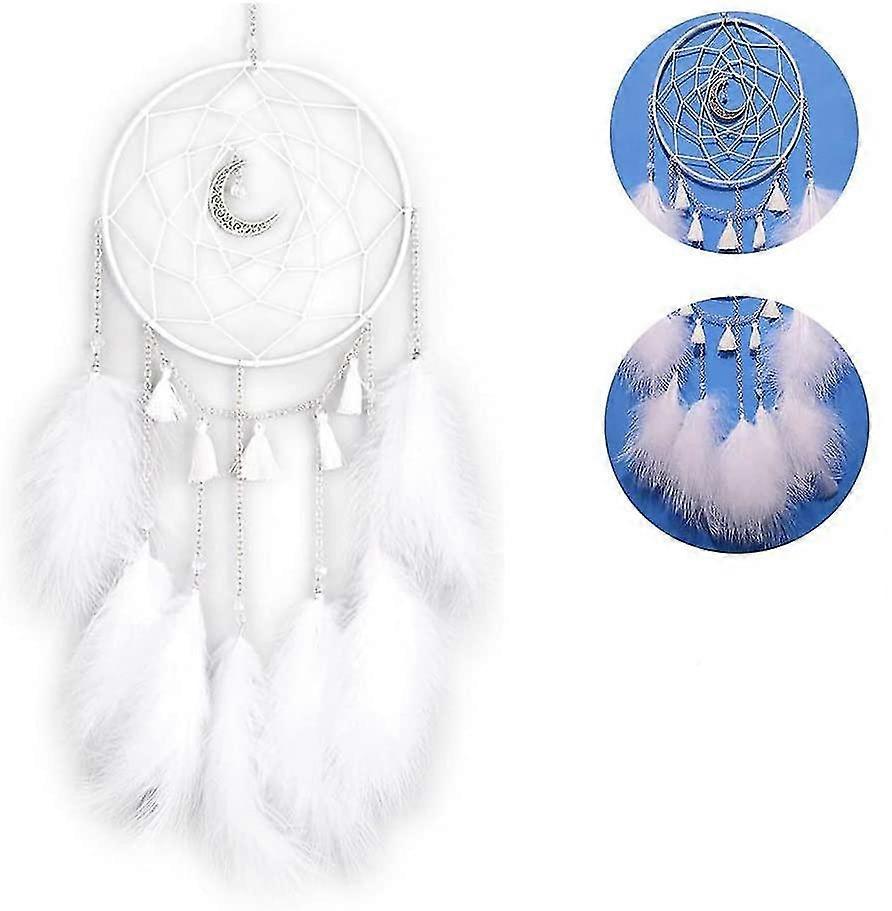 Feather Dreamcatcher, atrapasueños hecho a mano con luz LED