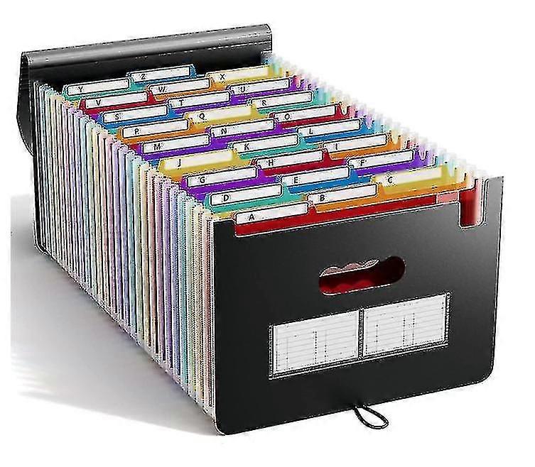 25 Pocket A4 Sorter - Expandable Accordion Document Storage Binder Organizer for Papers