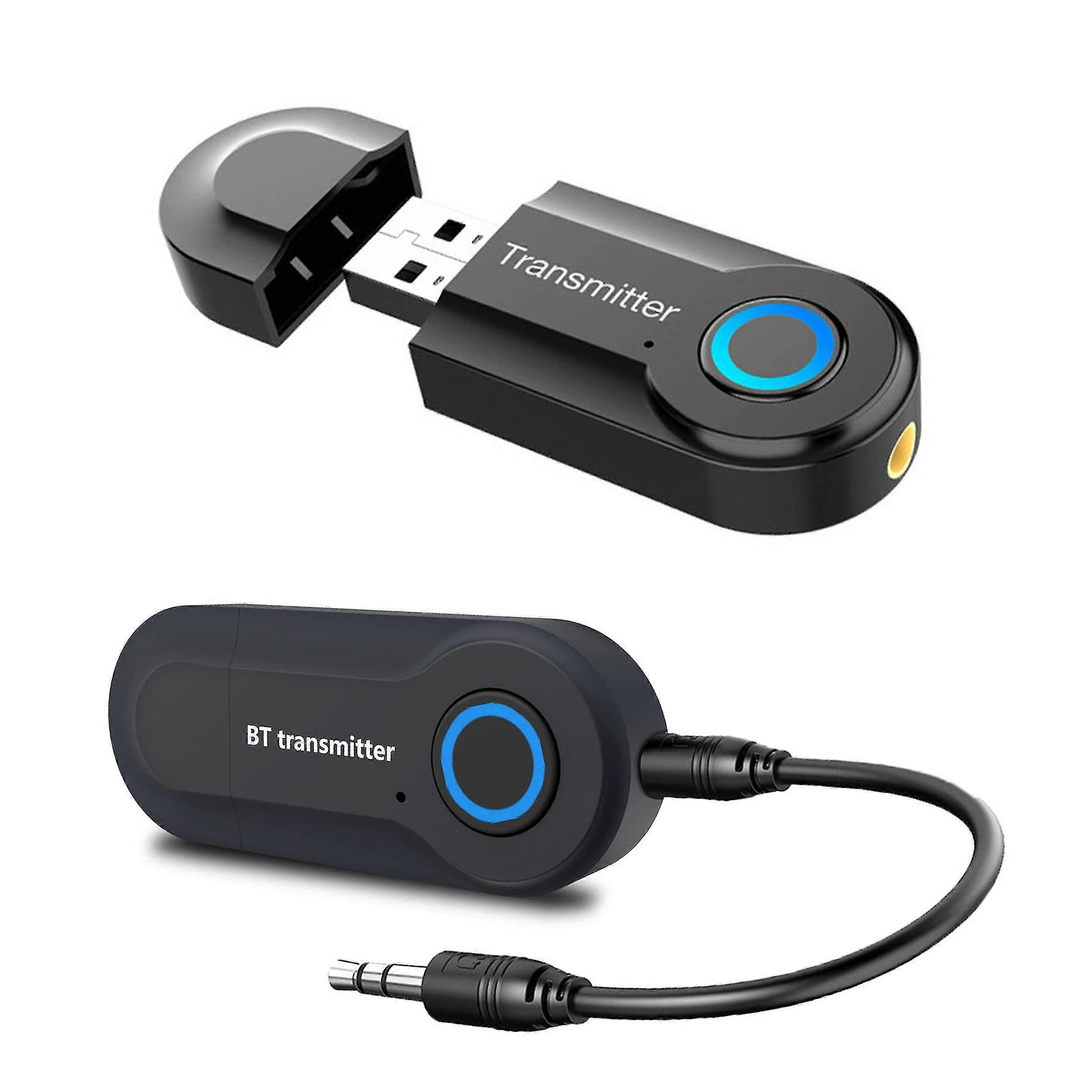 3.5mm Bluetooth Transmitter, Wireless Portable Stereo Transmitter, Paired With Bluetooth Receiver, Usb Powered