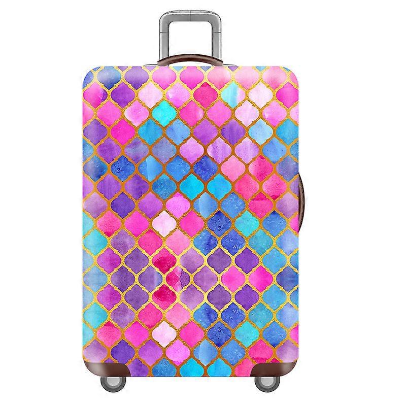Mermaid Scale Tištěné elastické cestovní zavazadlo Kryt Kufr Trolley Case Bag Protector