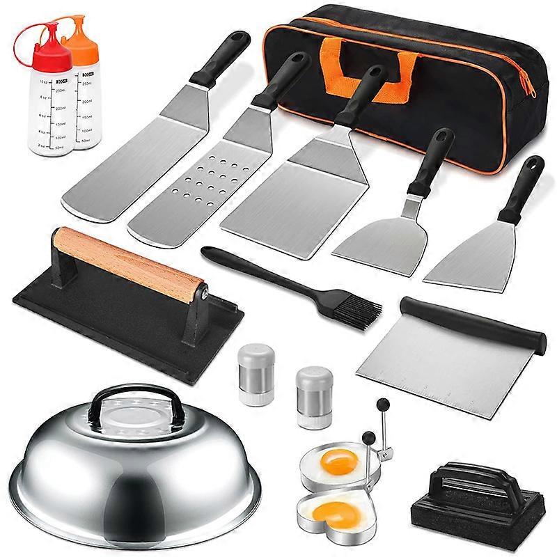 17PCS Griddle Accessories Kit, Flat Top Grill Accessories Set for Blackstone