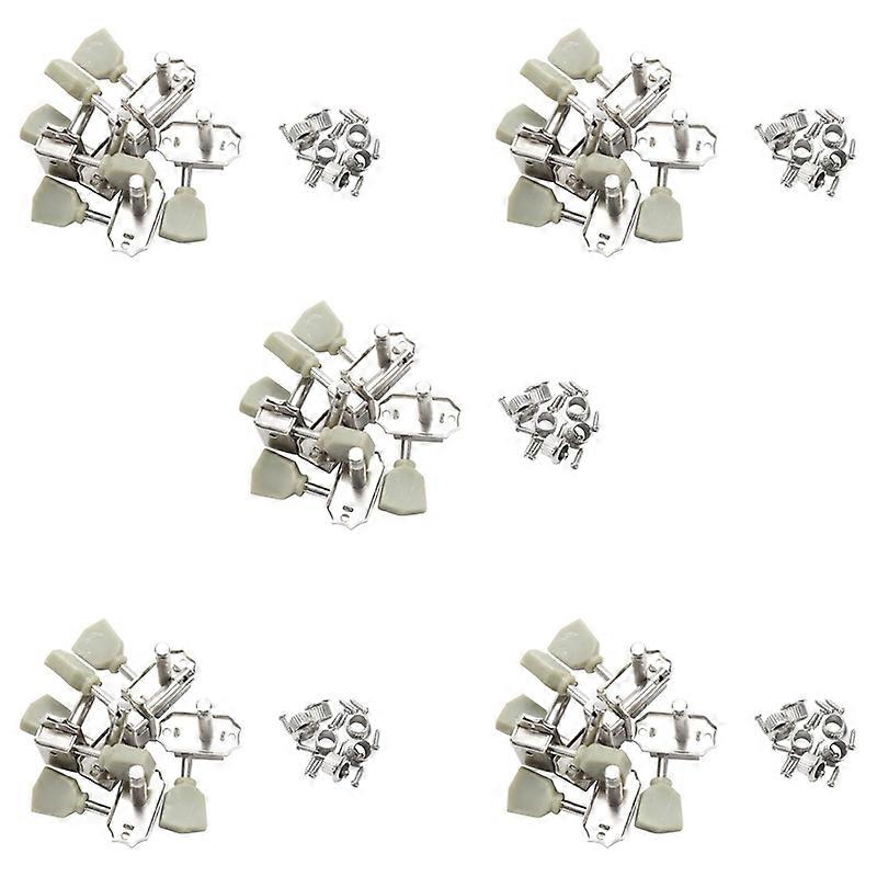 30 Pcs Jade Green Retro Trapezoid Button Locked String Tuning Pegs Key Tuner Machine Head For Guitar Lock Schaller Style
