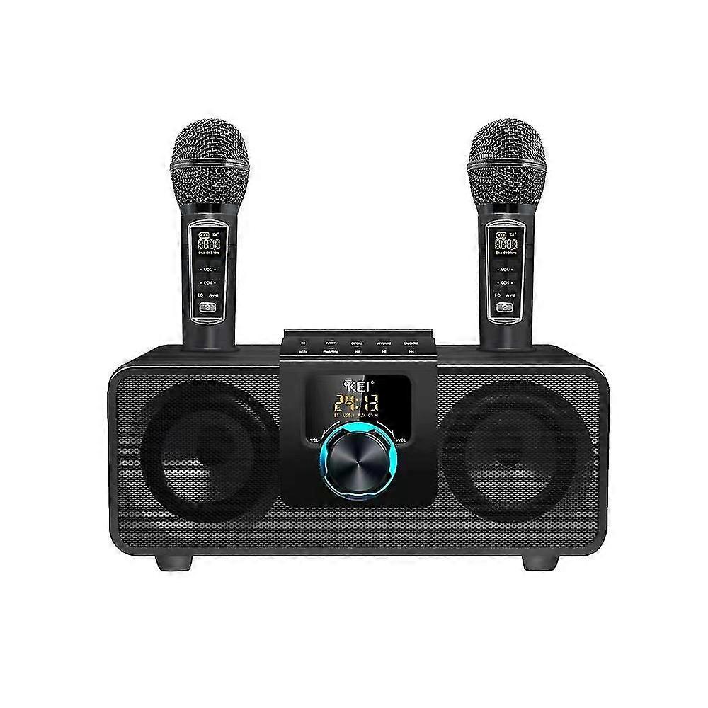 Wireless microphone karaoke audio microphone double chorus bluetooth speaker