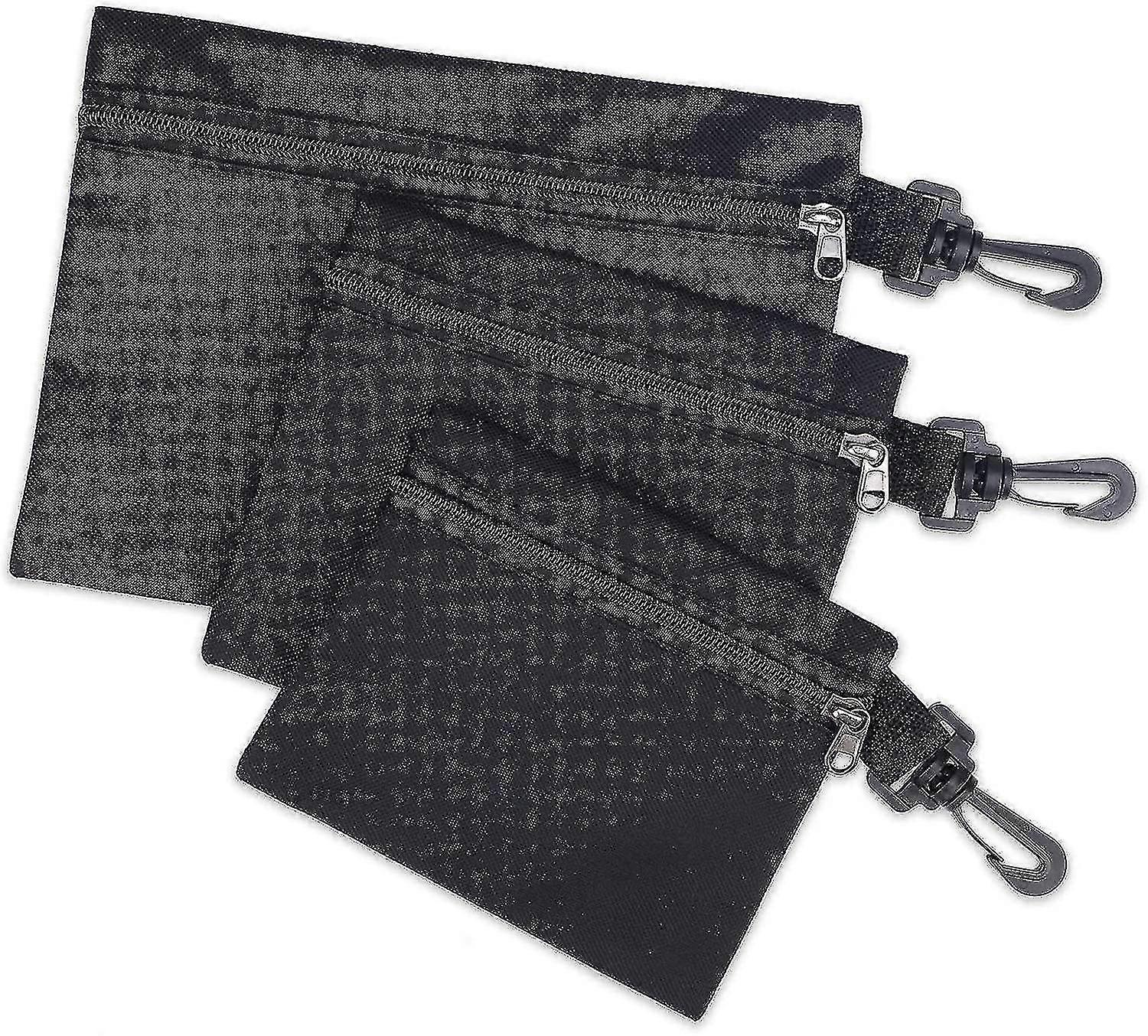 3pcs Small Storage Bags With Hooks