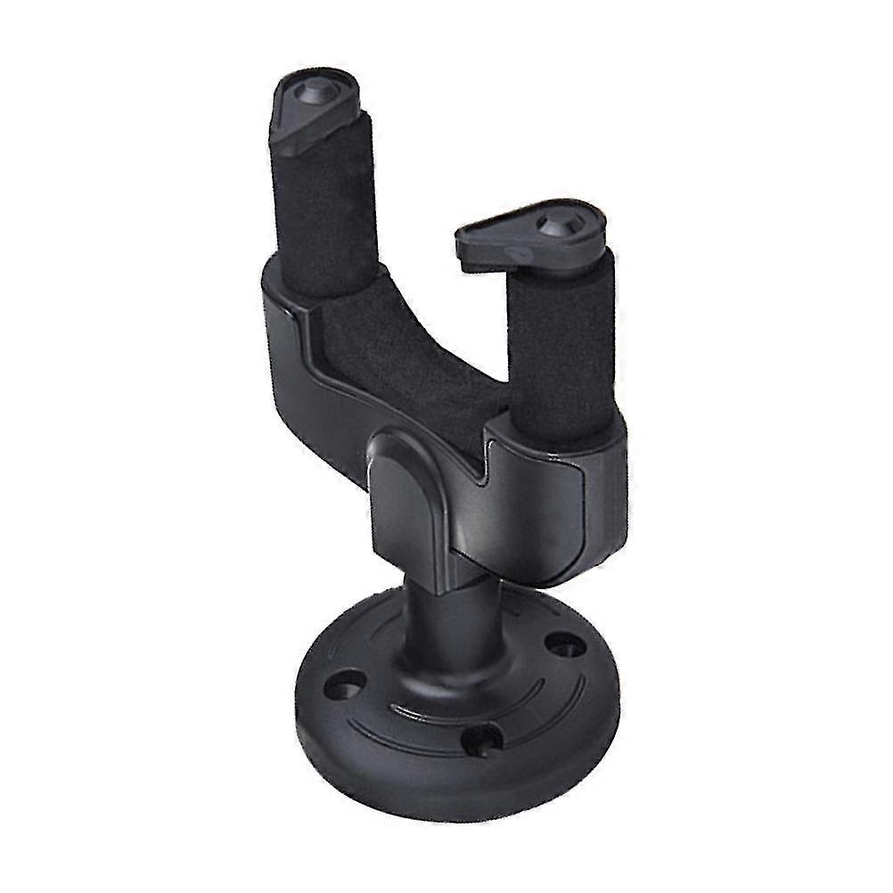 Detachable Wall Mounted Guitar Hangers Auto Locking Grip With Base(black)