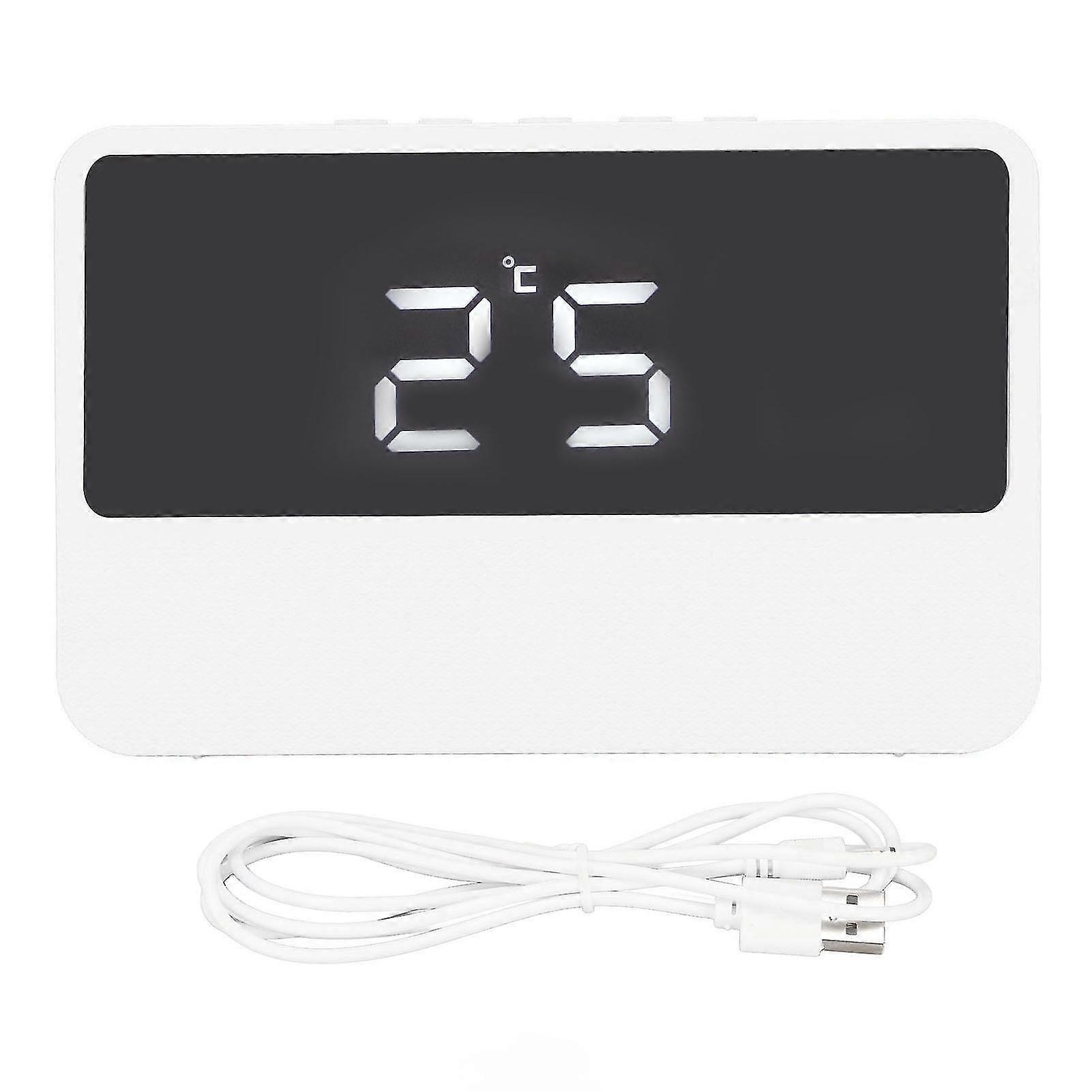 LED Digital Alarm Clock - HD Display, 2 Brightness Levels, Night Mode, USB or Battery Power, Large Screen,_multi-functional Design for Home and Office