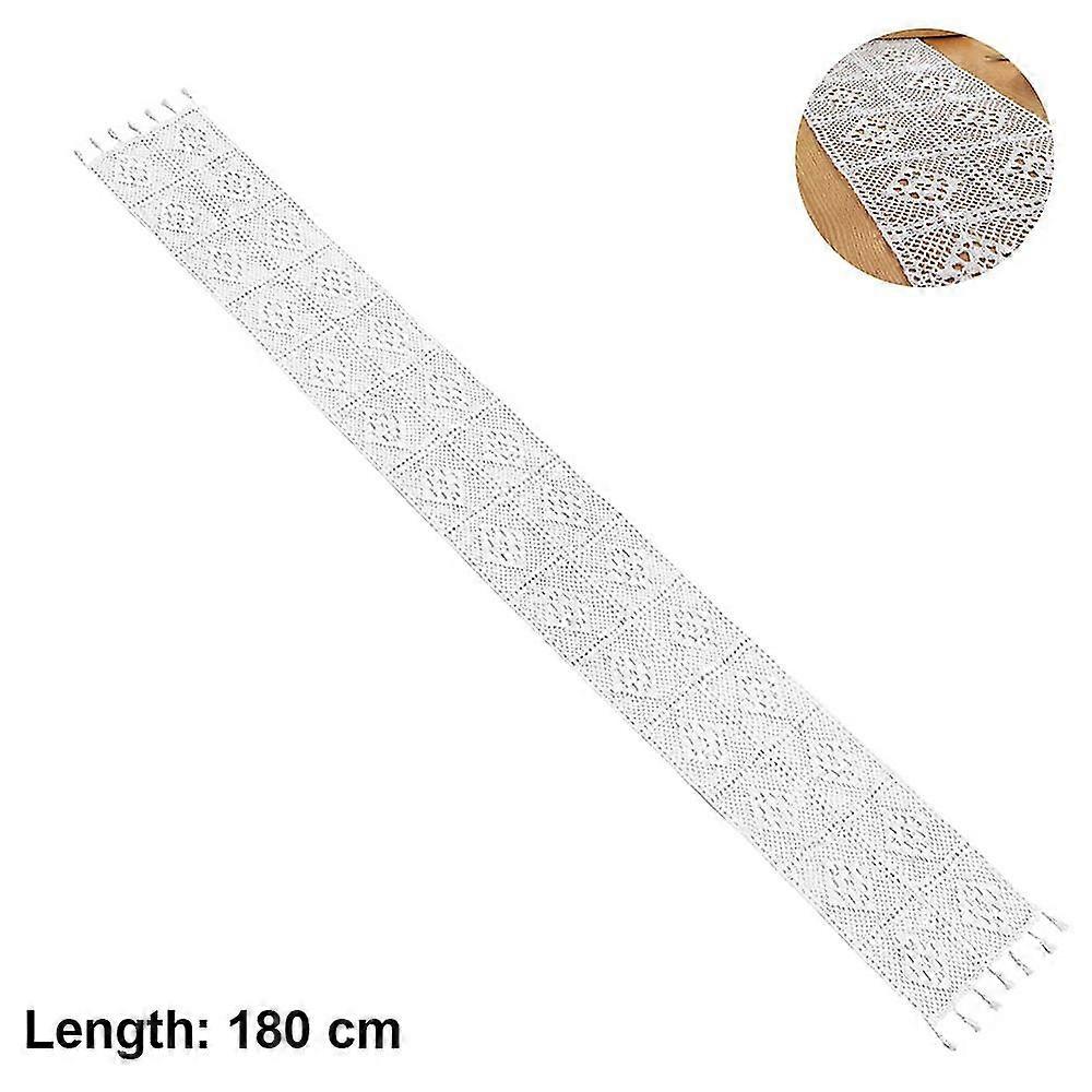 Lace Table Runner With Tassels Ric Macrame Table Runners For Wedding Home Dining Table Rat 24*180cm