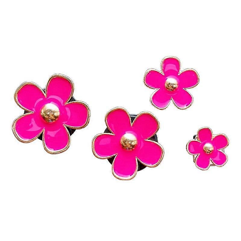 50JA 4 pcs parfum diffuseur décor clips créatifs fleur forme bouche désodorisant parfum diffuseur auto accessoires