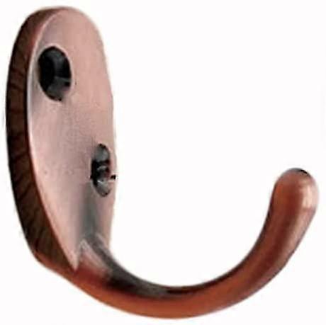 Zinc Alloy Wall Mounted Coat Rack 29.5mm For Towel, Clothes, Bathroom, Kitchen, Bronze Red, 1 Piece