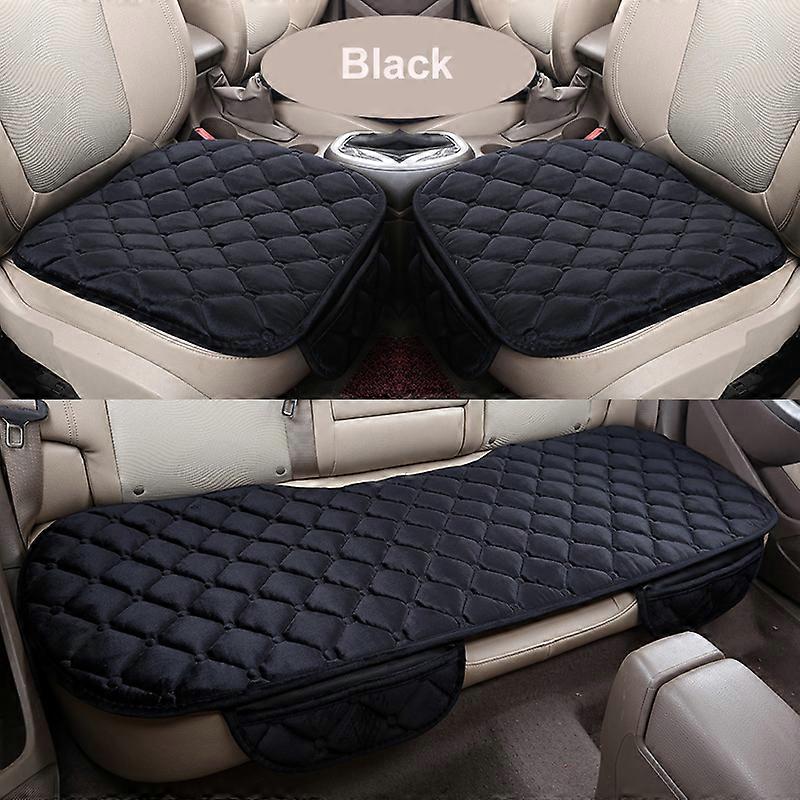 Flocking Cloth Car Seat Cover Protector Universal Front Rear Warm Warm Car Seat Cushion Protector Pad Mat with for Suv Truck