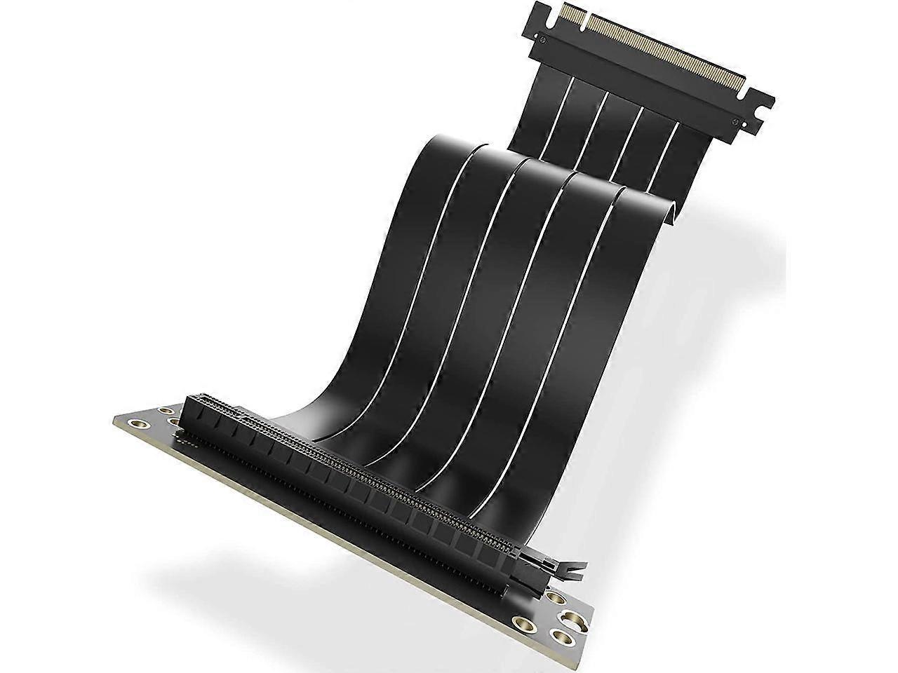 PCIE 3.0 16x Extension Cable, Extreme High Speed GPU Extension Card,PCI Express Port (30cm, 90 Degrees)