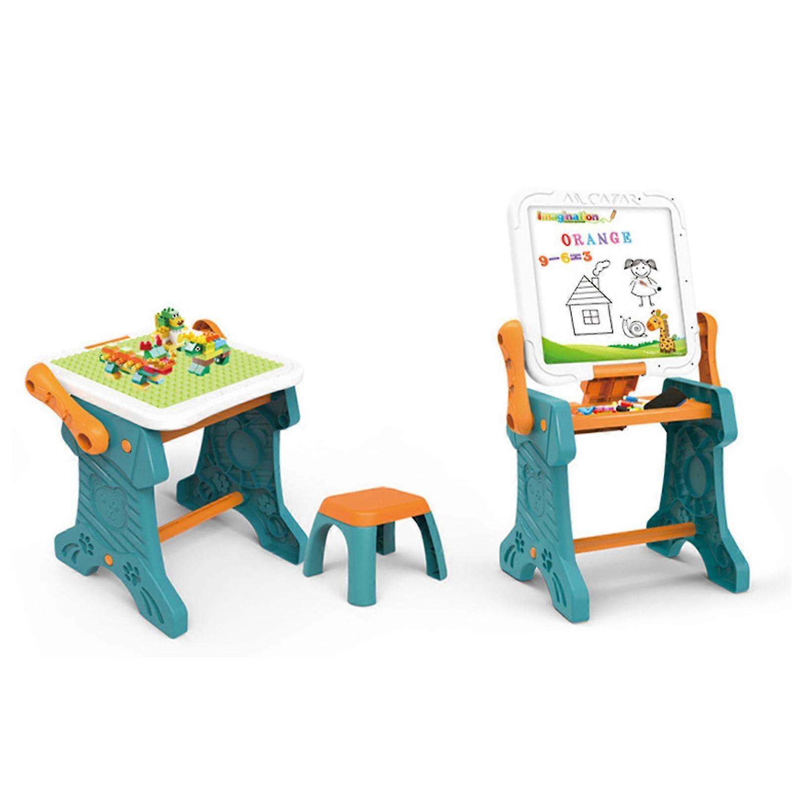 2 in 1 Bracket Type Building Table Multifunctional Foldable Writing Board for Playing Learning Compatible with Chair Banmo