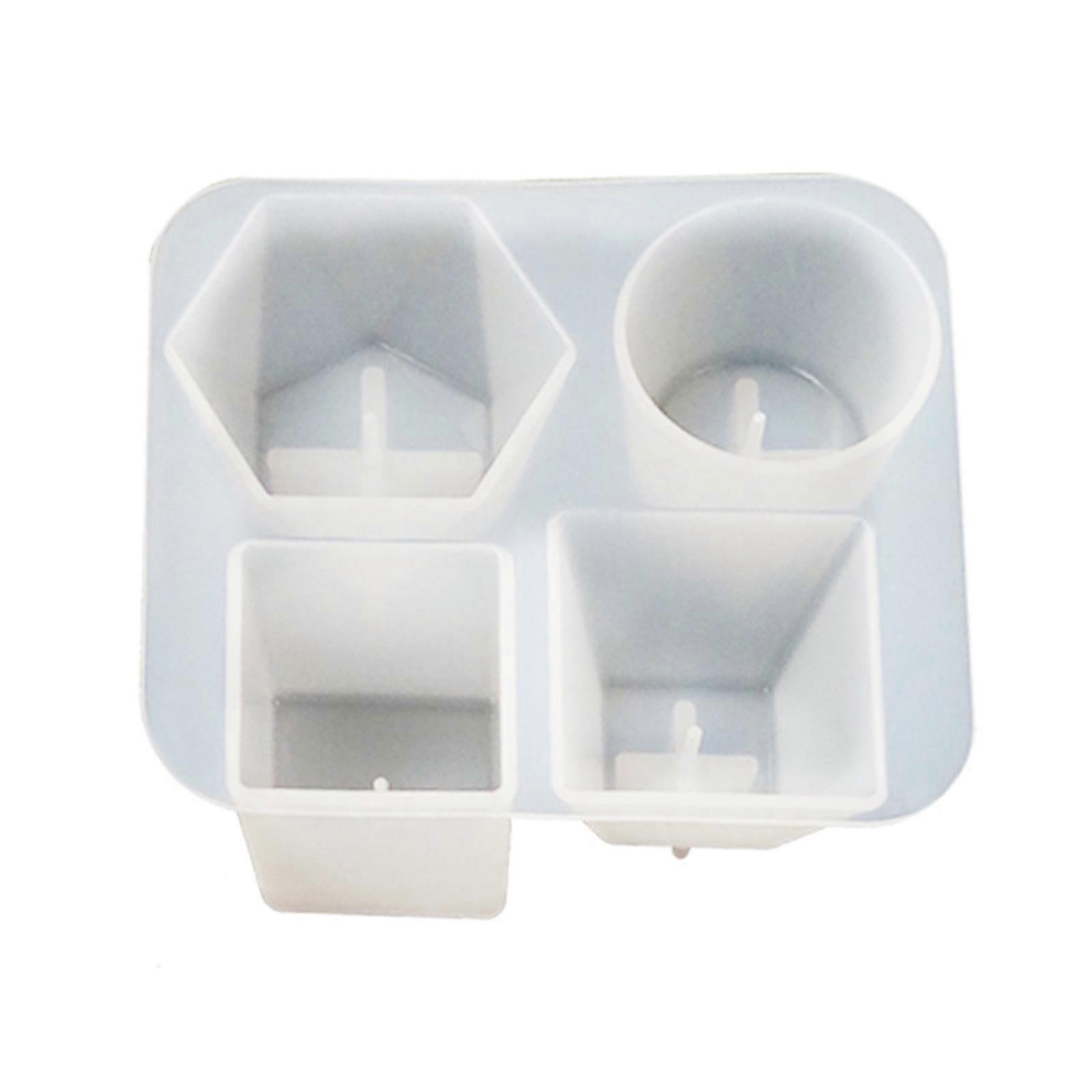 Geometric Concrete Insence Stick Holder Mold Round Square Incense Insert Mold