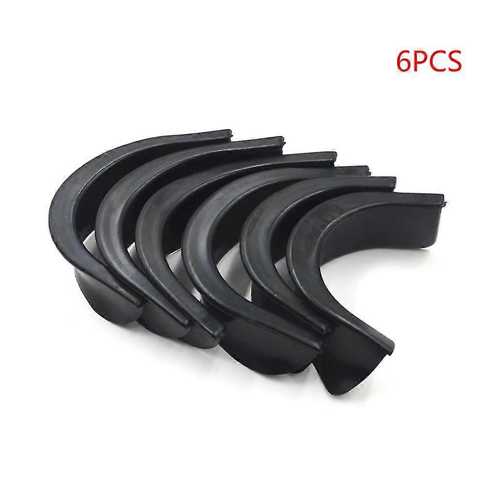 6pcs/set Pool Table Billiard Pocket Hole Black Rubber Liners 4 Corner 2 Side Corner Lining Snooker Replacement Accessories For Bar Home