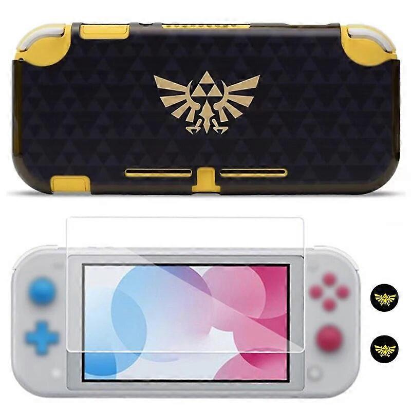 Switch Lite Game Accessories Pack-Hard Plastic Protective Case Cover Shell w/ Glass Screen Protector for NS Switch Lite Console