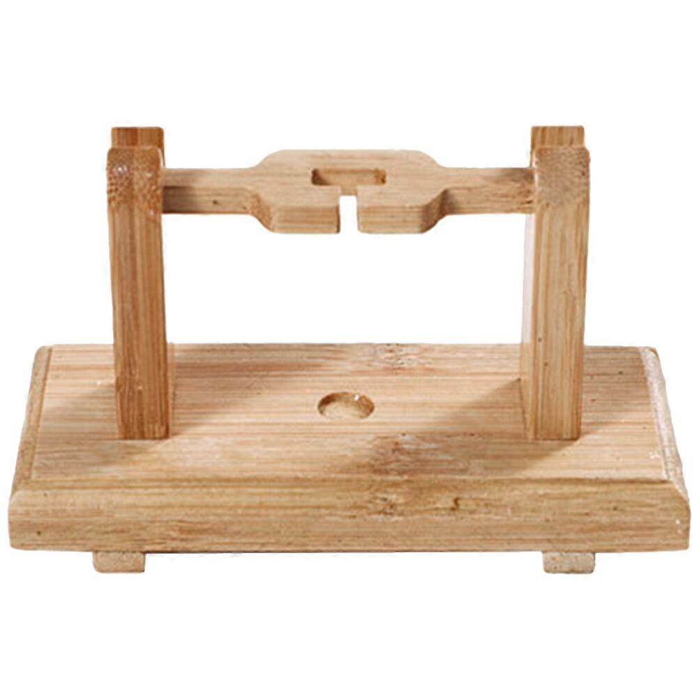 حامل مروحة باليد الخيزران الصينية مروحة اليد حامل سطح المكتب رف مروحة محمول