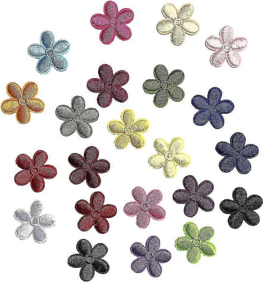 23 Pieces Mini Sunflower Embroidered Patches-MXBC