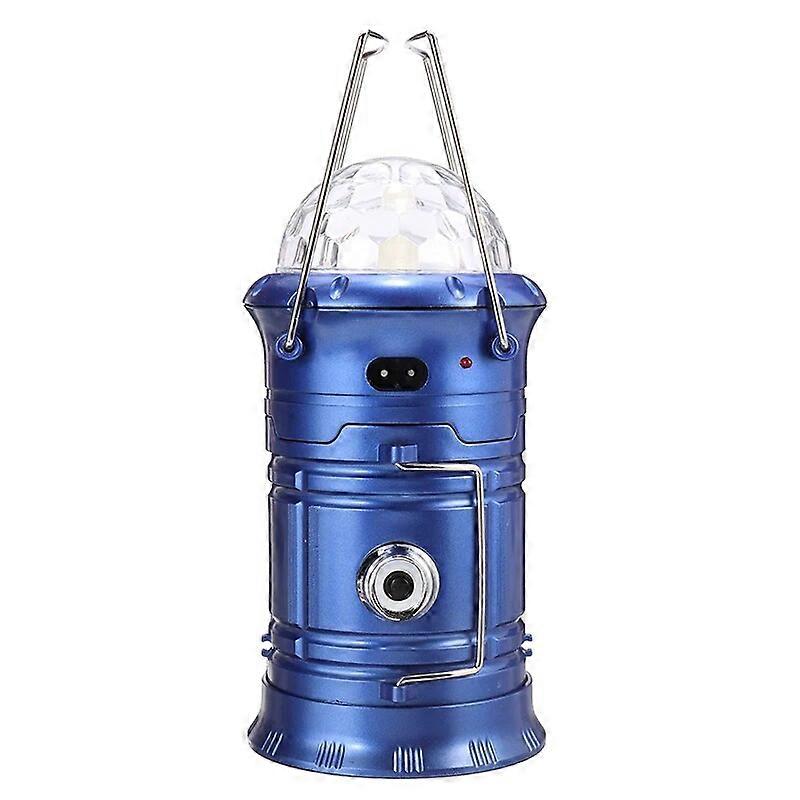 5V USB Charging Crystal Stage Light Colorful LED Rotating Disco Party Lamp Portable Lantern Waterproof Collapsible Party Light