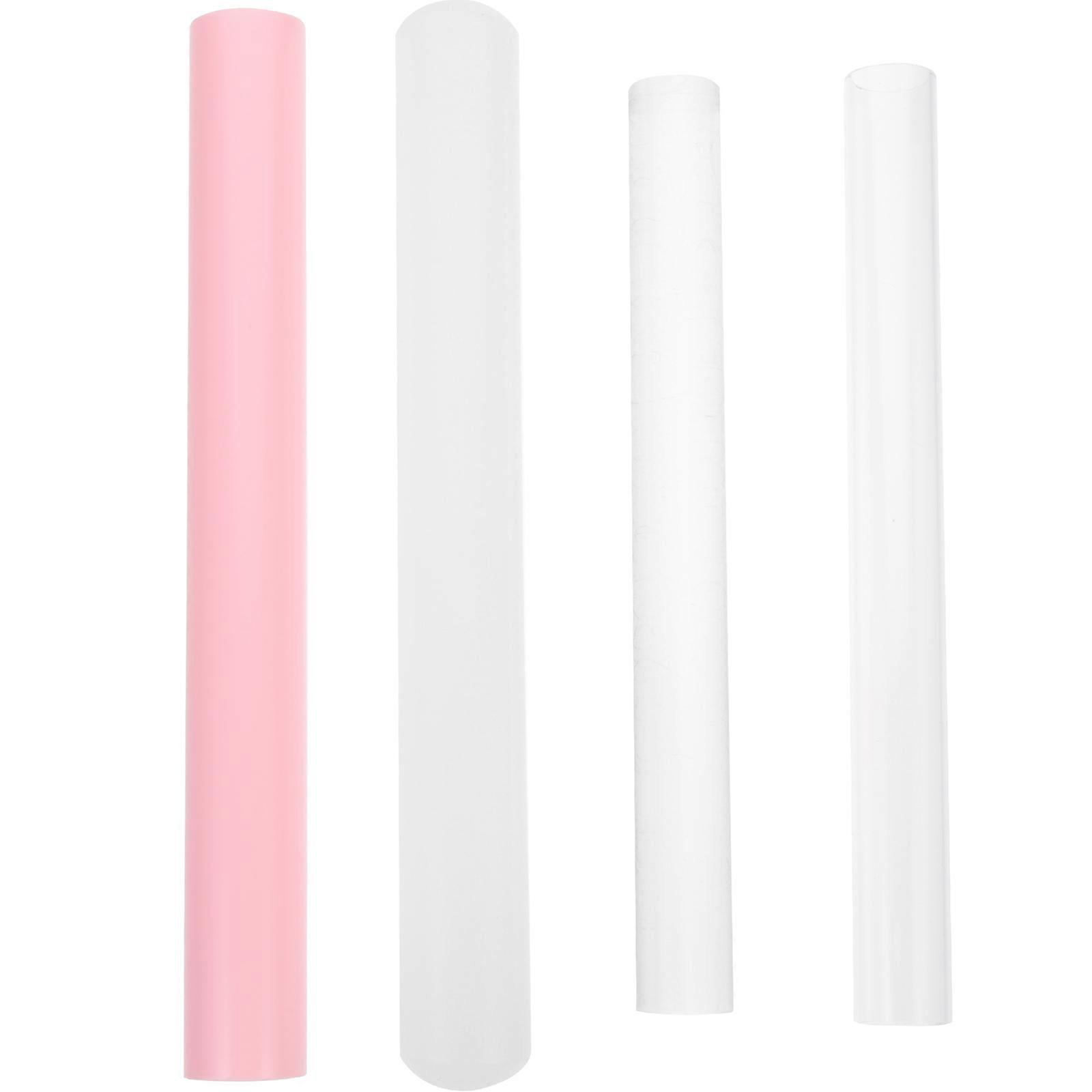 4pcs Multi-functional Rolling Pin Dough Roller Pin Handmade Clay Diy Rod Acrylic Clay Tool