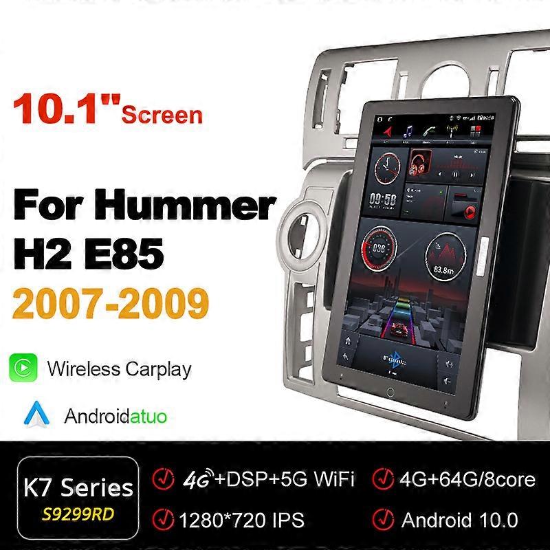 1920*1080 Nano IPS DSP Android10.0 for Hummer H2 E85 2007-2009 Car Radio Video Audio 13.3'' IPS Rotatable 6G 128G Tesla Style