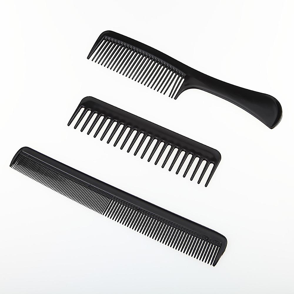 10ピース高品質ヘアスタイリングコームセットプロブラックブラシ理髪店