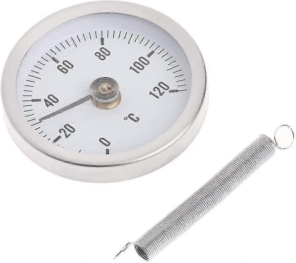 Pipe Clip-on Dial Thermometer Monitor Panel Meter Temperature Bimetal Temp Gauge