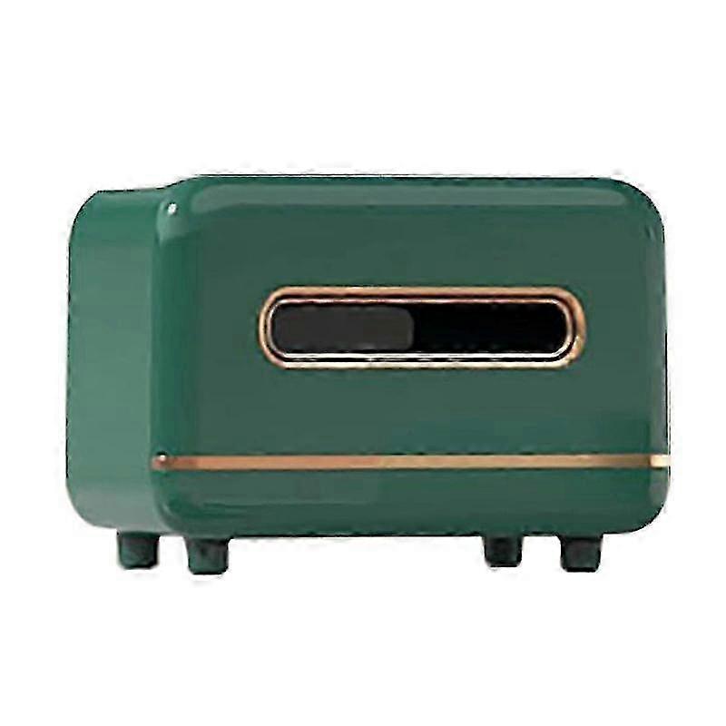 Tissue Holder With Storage Compartments For Pen/remote Control/makeup Tools,multi-function Tissue Box Storage Organizer For Bedroom,office (dar