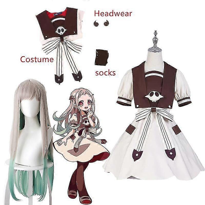 ヤシロネネ コスプレコスチュームセット アニメ トイレ 行き 花子くん ジバク ショウネン 花子くん コスプレドレス ハロウィンコスチューム